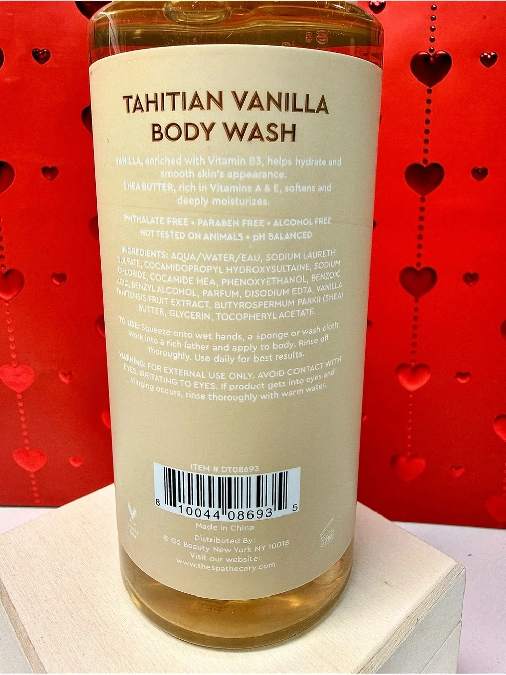Tahitian Vanilla Body Wash with Shea Butter - New